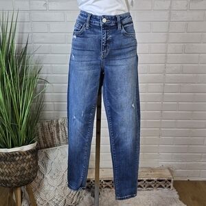 Flying Monkey High Rise Distressed Ankle Skinny Jeans Size 28